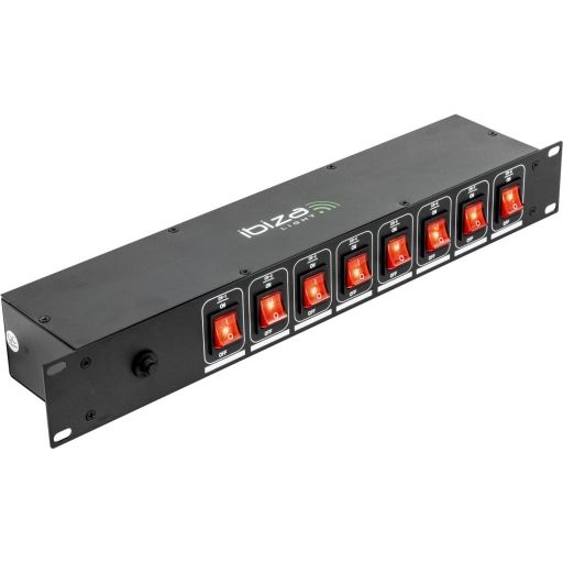 IBIZA LIGHT LC806S 8-CH Panel de Interruptores De 8 Vías - 1
