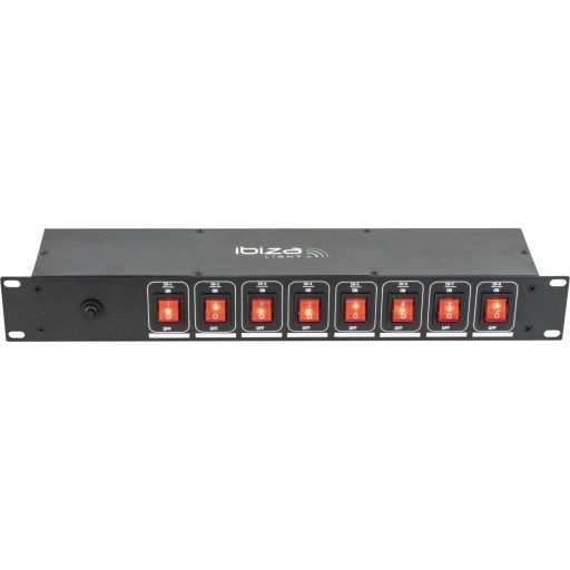 IBIZA LIGHT LC806S 8-CH Panel de Interruptores De 8 Vías - 1 2