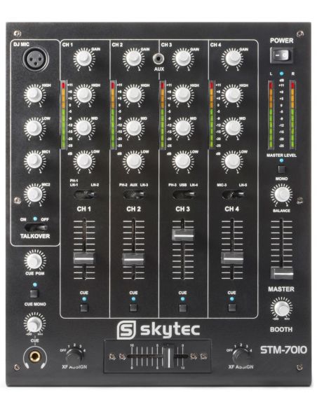 Skytec STM-7010 Mezclador 4 canales DJ USB | Mas Que Sonido
