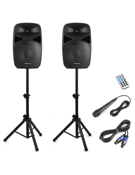 Vonyx VPS122A Set Plug & Play 800W con tripodes 178130 - 1