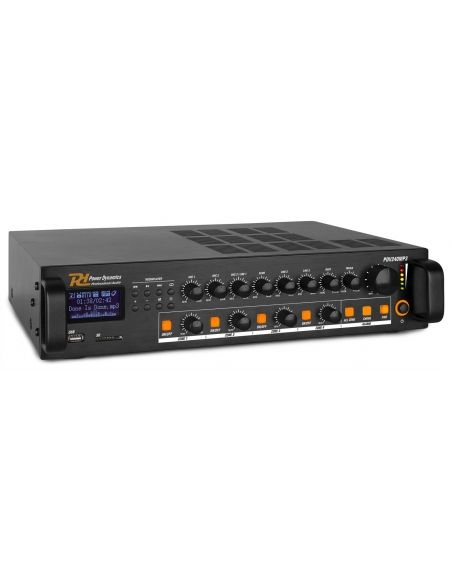 Power Dynamics PDV240MP3 PA Mixer Amplifier 240W/100V 4 zones 952071 - 1
