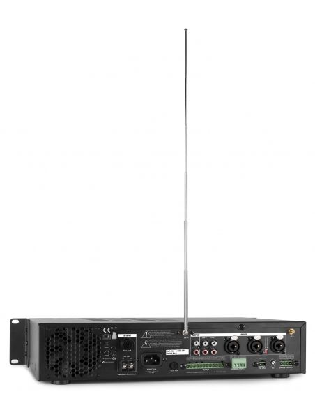 Power Dynamics PDV240MP3 PA Mixer Amplifier 240W/100V 4 zones 952071 - 8