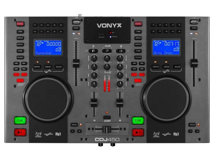 Vonyx CDJ450 Double CD/MP3/USB, BT Statio | Mas Que Sonido
