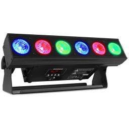 Beamz BBB612 Barra con bateria 6x 12W 