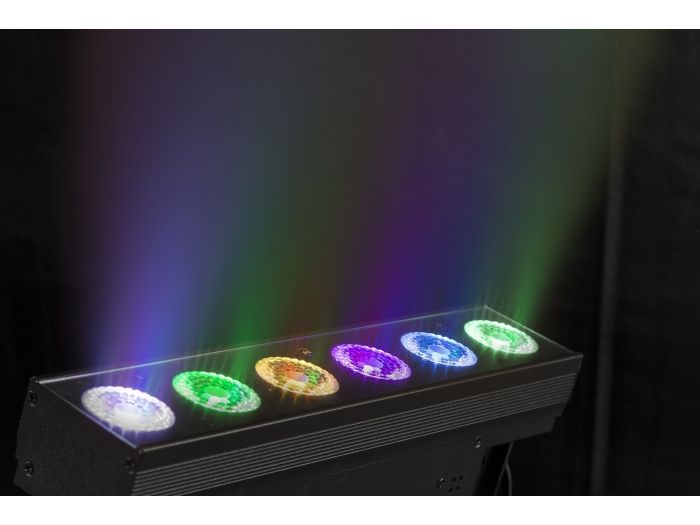 Beamz BBB612 Barra con bateria 6x 12W 