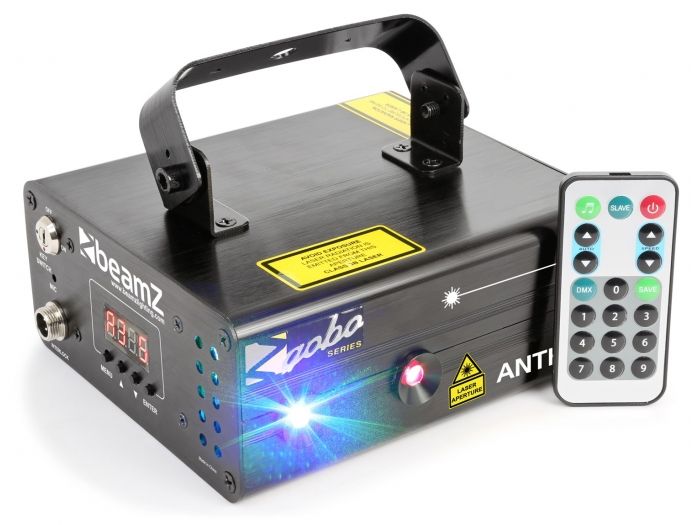 Beamz Anthe II Doble Laser 600mW RGB Gobo DMX IRC 