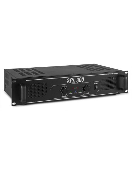 Skytec SPL 300 Amplificador 2x 150W Negro