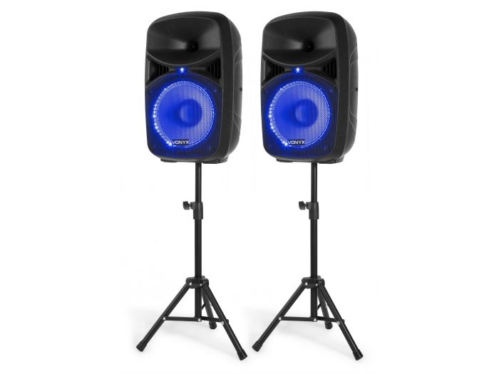 Vonyx VPS102A Set Plug & Play 600W con tripodes 178128 - 2