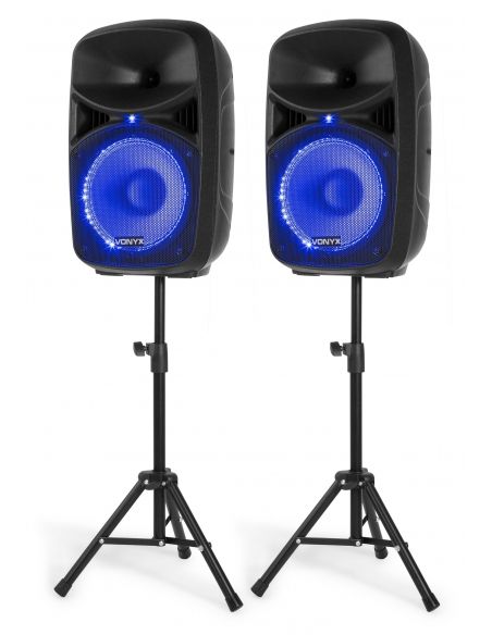 Vonyx VPS102A Set Plug & Play 600W con tripodes 178128 - 2