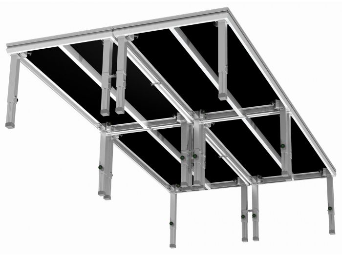 Power Dynamics 750SDC Garra de anclaje tarima a tarima (pack de 3)