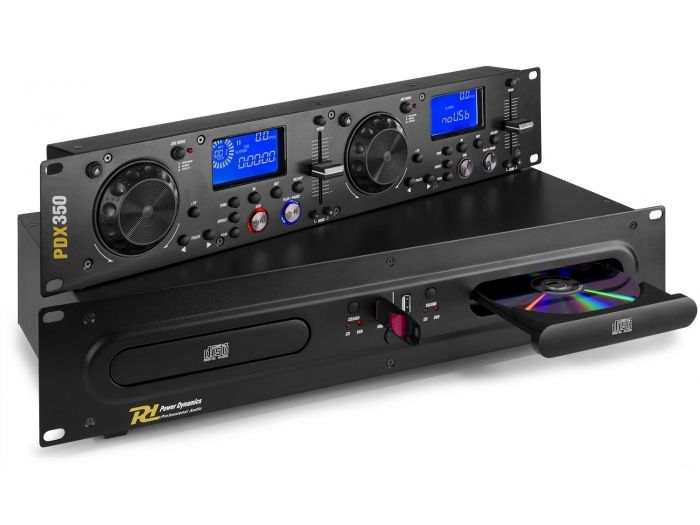 Power Dynamics PDX350 Double CD/MP3/USB Player | Mas Que Sonido