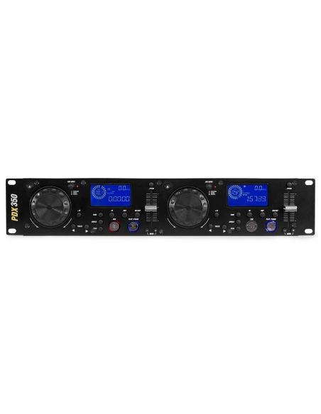 Power Dynamics PDX350 Double CD/MP3/USB Player | Mas Que Sonido