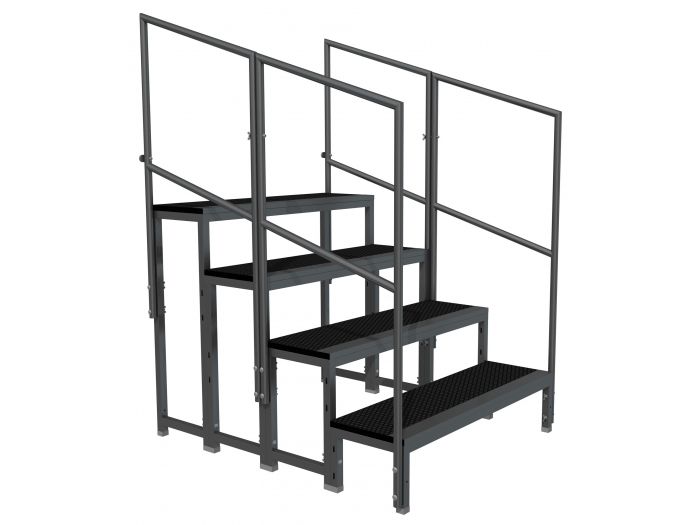 Power Dynamics 750MS20 Escalera modular 20cm con conector a tarima