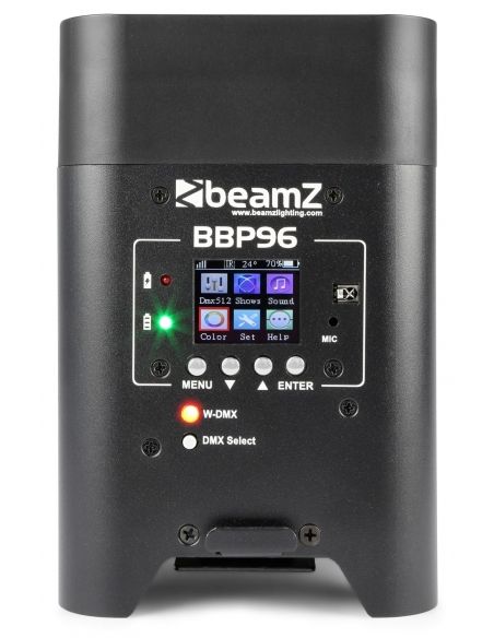Beamz BBP96 Foco Par con bateria 6x 12W 