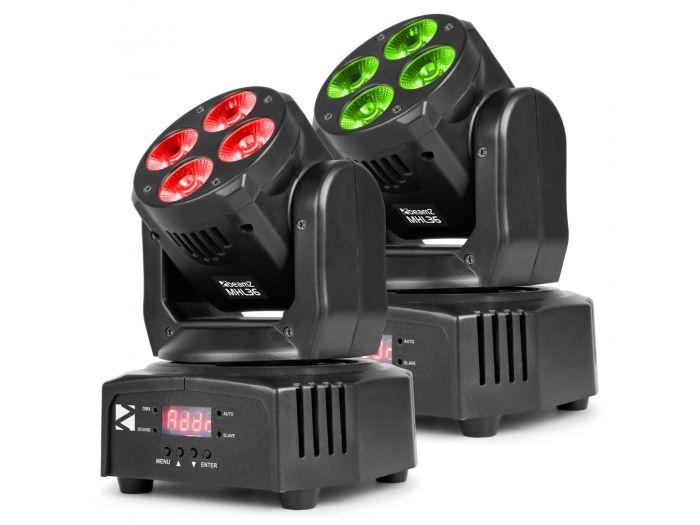 Beamz MHL36 Cabeza movil set de 2 piezas en bolsa 