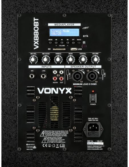 Vonyx VX880BT Conjunto 2.1 Activo 170107 - 8