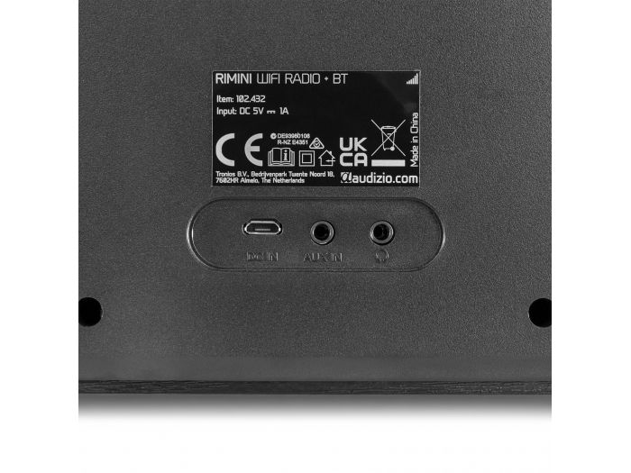 Audizio Rimini Radio estéreo WiFi Internet Negra 102432 - 6