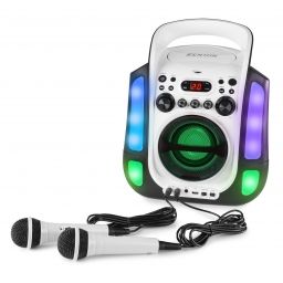 Fenton SBS30W Sistema Karaoke con CD y 2 micros Blanco 130170 - 1 2