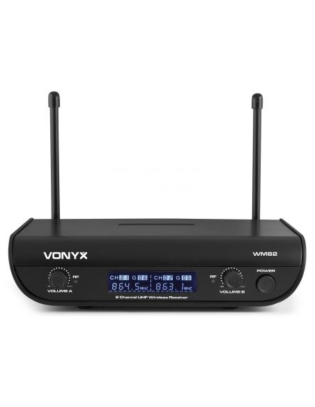 Vonyx WM82 Micro UHF digital 2ch HH | Mas Que Sonido