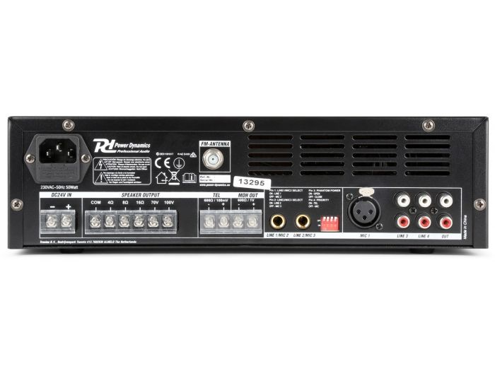 Power Dynamics PBA120 Amplificador linea 100V 120W 952096 - 3