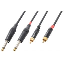 PD-Connex CX74-1 Cable 2xJack 6.3 Mono - 2xRCA Macho 1.5m 176660 - 1