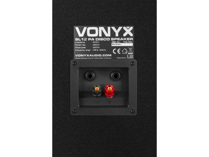 Vonyx SL12 Caja acustica disco 12"/30cm 600W 178732 - 6
