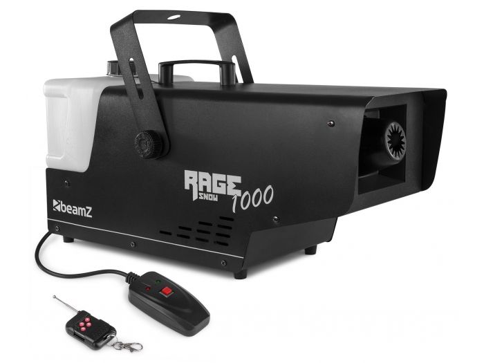 Beamz Rage 1000 Maquina de nieve con mando a distancia 