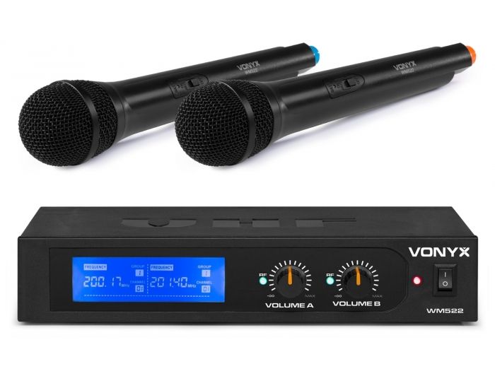 Vonyx WM522 Micro VHF 2CH HH Display | Mas Que Sonido