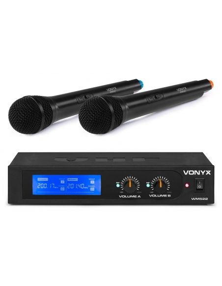 Vonyx WM522 Micro VHF 2CH HH Display | Mas Que Sonido