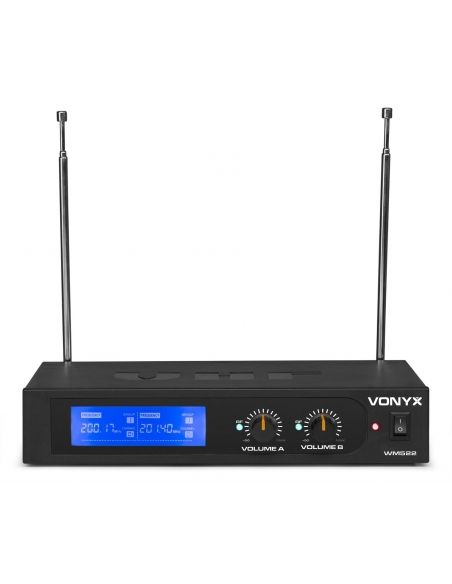 Vonyx WM522 Micro VHF 2CH HH Display | Mas Que Sonido