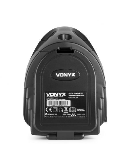 Vonyx ST016 Sistema Personal PA con micrófono inalámbrico UHF Combi 178872 - 9