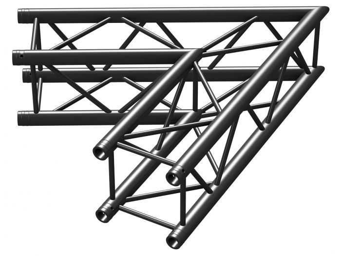 Beamz P30-C20 Truss 2 vias corner 60§ Negro