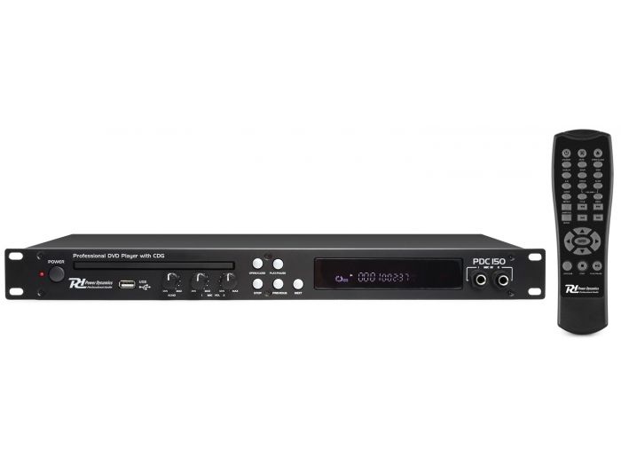 Power Dynamics PDC150 Reproductor DVD de 19 pulgadas con CD+G y USB | Mas Que Sonido