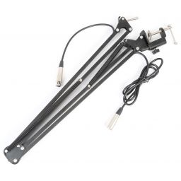 Vonyx TS05 Soporte de mesa para micros de estudio con cable incorporado 188030 - 1 2