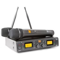 Power Dynamics PD782 Microfono Inalambrico UHF 2x 8 Canales con 2 Micrófonos  | Mas Que Sonido 2