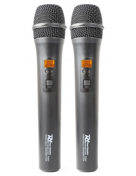 Power Dynamics PD782 Microfono Inalambrico UHF 2x 8 Canales con 2 Micrófonos  | Mas Que Sonido