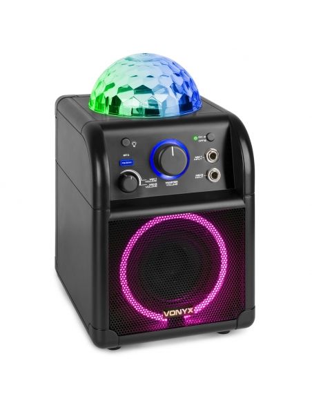 Vonyx SBS55B Conjunto Karaoke Negro con luces LED 178341 - 3
