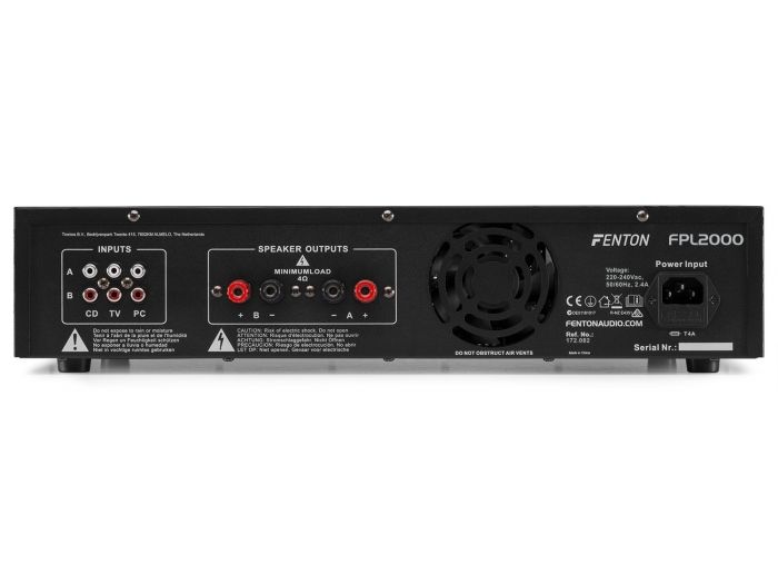 Fenton FPL2000 Amplificador Digital LED azules + EQ
