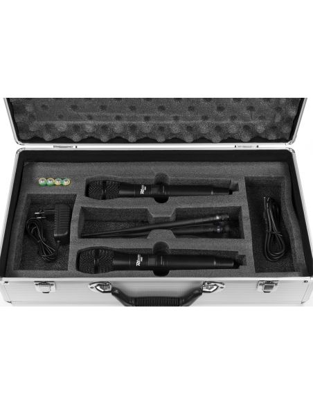 Power Dynamics PD632H 2x 20 Canales Digital UHF Micro Inalambrico con 2 micros 179010