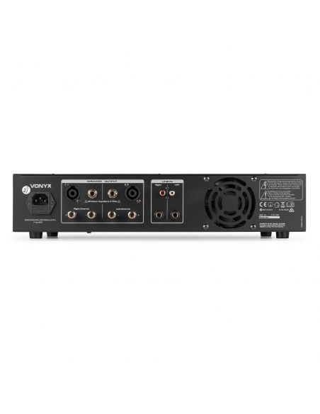 Vonyx VPA1500 PA Amplifier 2x 750W Reproductor multimedia con BT 172100
