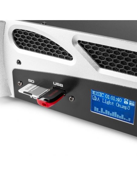 Vonyx VPA1500 PA Amplifier 2x 750W Reproductor multimedia con BT 172100