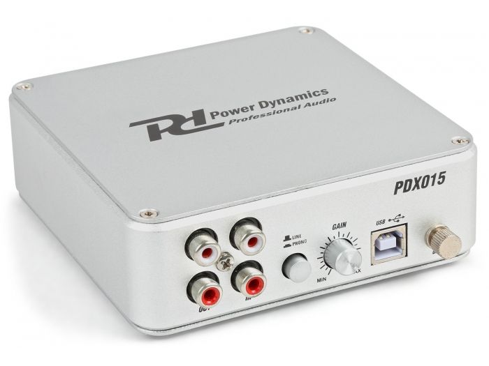 Power Dynamics PDX015 USB Pre amplificador de Phono con Software 172775