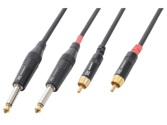 PD-Connex CX74-3 Cable 2xJack 6.3 Mono - 2xRCA Macho 3.0m 176663 - 1