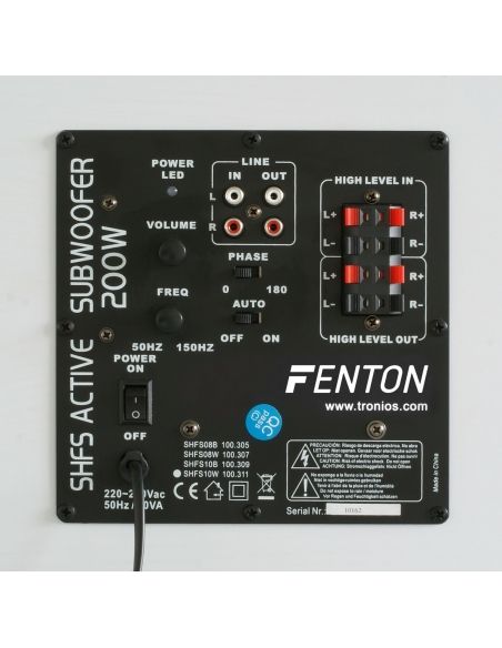Fenton SHFS10W Subwoofer Activo 10" blanco 100311 - 5