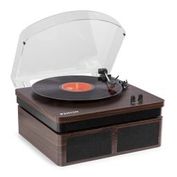 Fenton RP168DW Giradiscos con altavoces Madera Oscura 102149 - 1 2