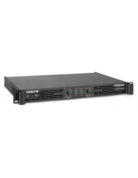 Vonyx VDA1000 Amplificador PA 1U 2x 500W 172046