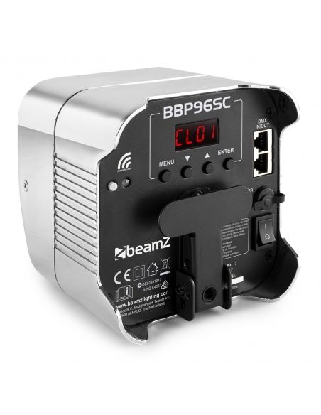 Beamz BBP96SC Foco PAR con bateria 6x 12W WDMX 