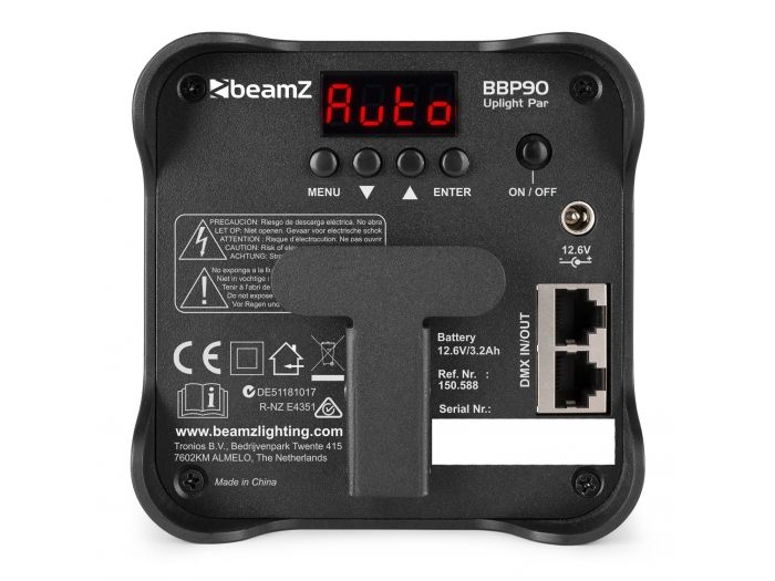 beamZ BBP90 Foco Uplight a batería 4x 4W 150588 - 6