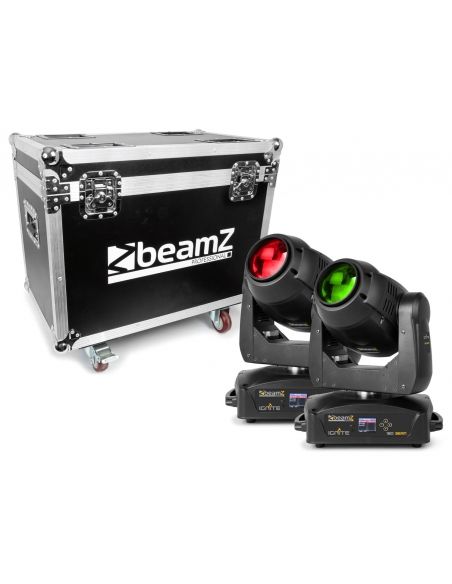 beamZ Pro IGNITE180B Cabeza Movil LED Beam 2pcs en Flightcase 150373 - 1