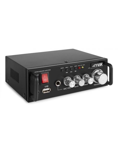 Max AV340 Amplificador Karaoke con reproductor Multimedia 103118